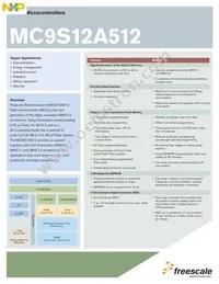 MC9S12A512CPVER Datasheet Cover