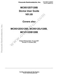 MC9S12DT128CPV Datasheet Cover