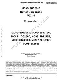 MC9S12DT256BMPV Cover