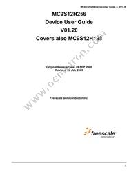 MC9S12H128VFVE Datasheet Cover