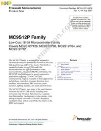 MC9S12P64VQK Datasheet Cover