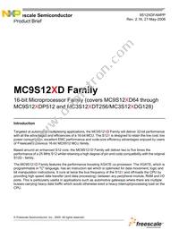 MC9S12XDT512CAAR Datasheet Cover