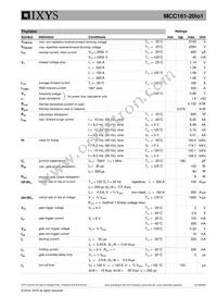 MCC161-20IO1 Datasheet Page 2