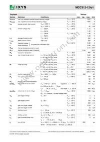 MCC312-12IO1 Datasheet Page 2