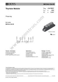MCC44-12IO1B Datasheet Cover