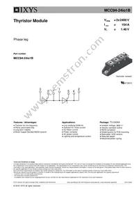 MCC94-24IO1B Datasheet Cover