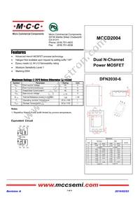 MCCD2004-TP Datasheet Cover