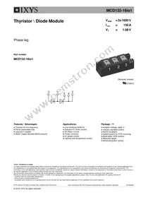 MCD132-16IO1 Datasheet Cover