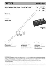 MCD161-22IO1 Datasheet Cover