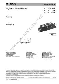 MCD26-08IO1B Datasheet Cover