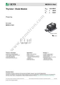 MCD312-14IO1 Datasheet Cover