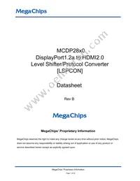 MCDP2850BC Datasheet Cover