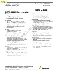 MCF51JG256CHS Datasheet Page 5