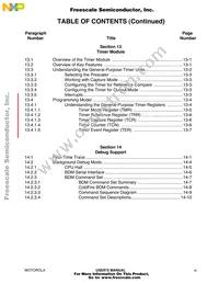 MCF5206CAB25A Datasheet Page 16