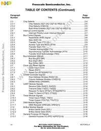 MCF5206ECFT40 Datasheet Page 10