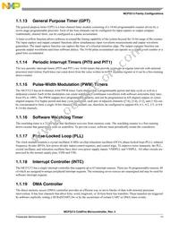 MCF5213LCVM80J Datasheet Page 11