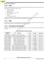 MCF5213LCVM80J Datasheet Page 12