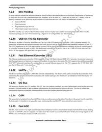 MCF52259CVN80J Datasheet Page 11