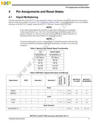 MCF52277CVM160J Datasheet Page 9