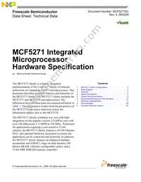 MCF5271CVM150J Datasheet Cover