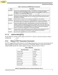MCF5271CVM150J Datasheet Page 11