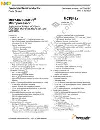 MCF5483CZP166 Datasheet Cover