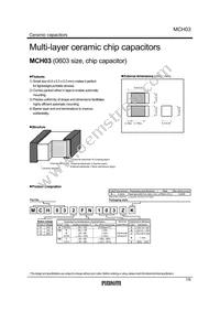 MCH032CN222KK Datasheet Cover