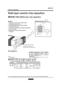 MCH183FN224ZK Datasheet Cover