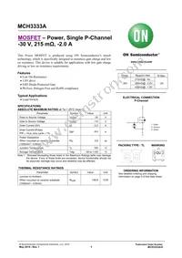 MCH3333A-TL-H Datasheet Cover