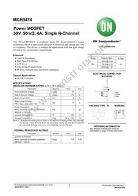 MCH3474-TL-H Datasheet Cover