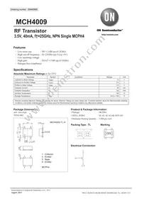 MCH4009-TL-H Datasheet Cover