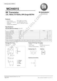 MCH4015-TL-H Datasheet Cover