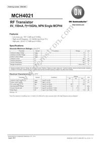 MCH4021-TL-H Datasheet Cover
