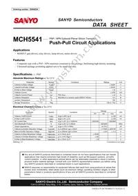 MCH5541-TL-E Datasheet Cover