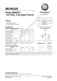MCH6320-TL-W Datasheet Cover