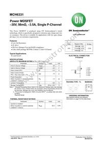 MCH6331-TL-W Datasheet Cover