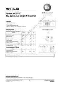 MCH6448-TL-W Datasheet Cover