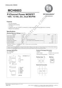 MCH6603-TL-H Datasheet Cover