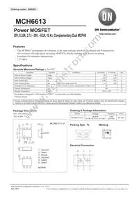 MCH6613-TL-E Datasheet Cover