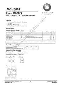 MCH6662-TL-H Datasheet Cover