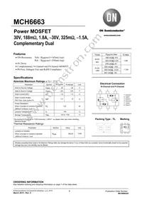 MCH6663-TL-H Datasheet Cover
