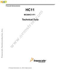 MCHC11F1CFNE5 Datasheet Cover