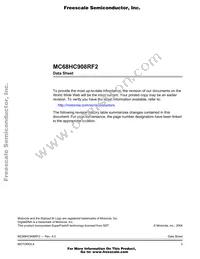 MCHC908RF2MFAE Datasheet Page 3