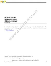MCHRC705KJ1CPE Datasheet Page 3