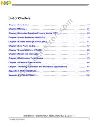 MCHRC705KJ1CPE Datasheet Page 5