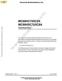 MCHSC705C8ACPE Datasheet Page 3