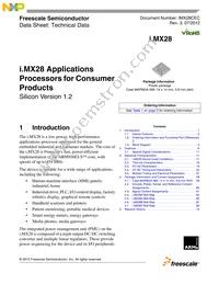 MCIMX283DJM4A Datasheet Cover