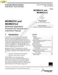 MCIMX31CVMN4DR2 Datasheet Cover