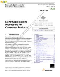 MCIMX508CVK1B Datasheet Cover