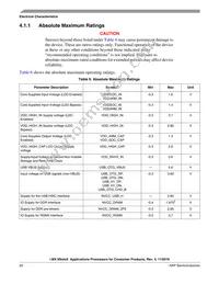 MCIMX6X3EVN10AC Datasheet Page 22